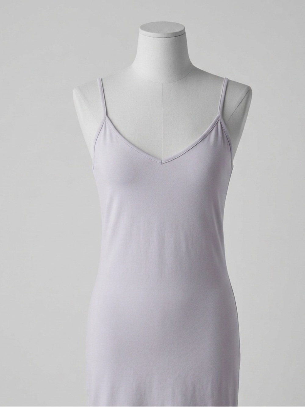 LA Made Soft Lavender V-Neck Slip Dress size small